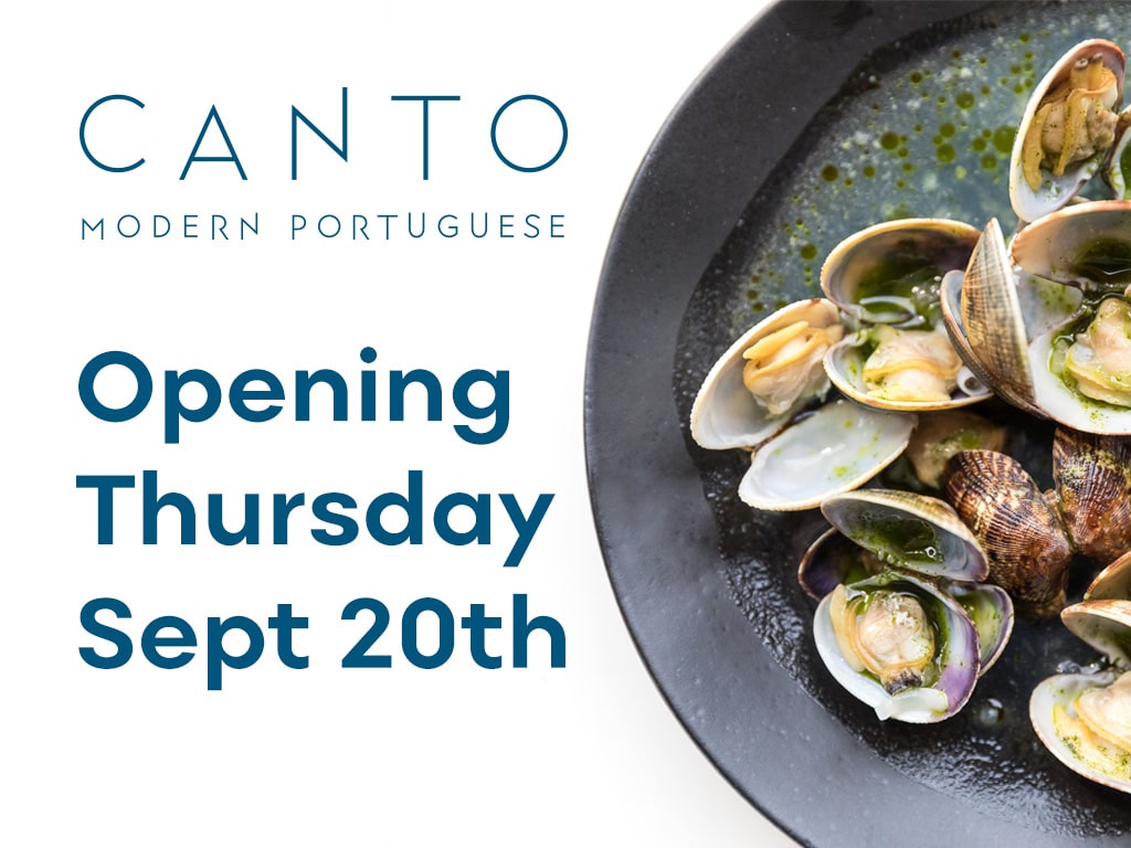 Canto opens September 20th 2018