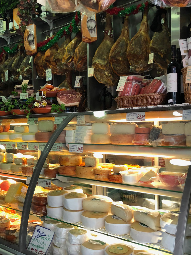 Cured meats and cheese in Porto